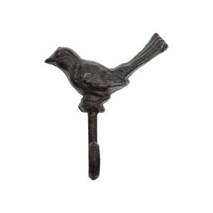 Bird Wall Hook Cast Iron Key Towel Coat Hanger Rustic Farmhouse Decor Dk Brown